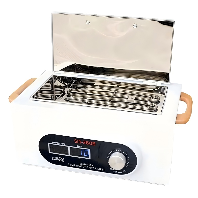 Sterilisator voor hoge temperaturen met instelbare temperatuur