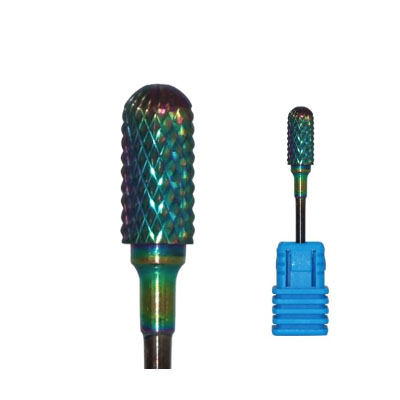 Rainbow Carbide Nail Drill Bits Tip voor natuurlijke nagels Buffer